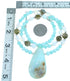 Genuine Sterling Silver Southwest Multicolor Bead Necklace Set SX114490